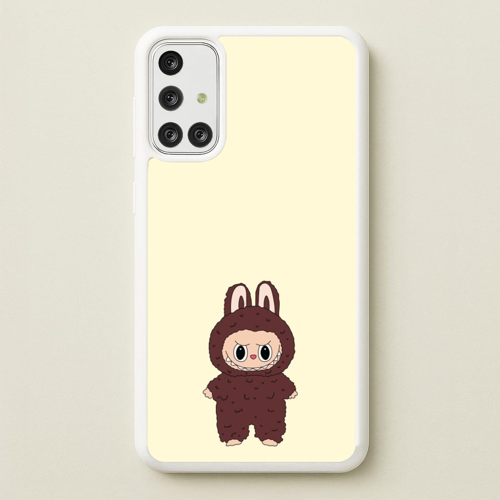 Cute Brown Monster  - Plushy Phone Case for Galaxy A71