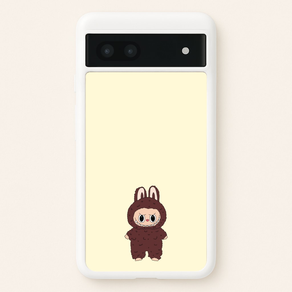 Cute Brown Monster  - Plushy Phone Case for Google Pixel 6a