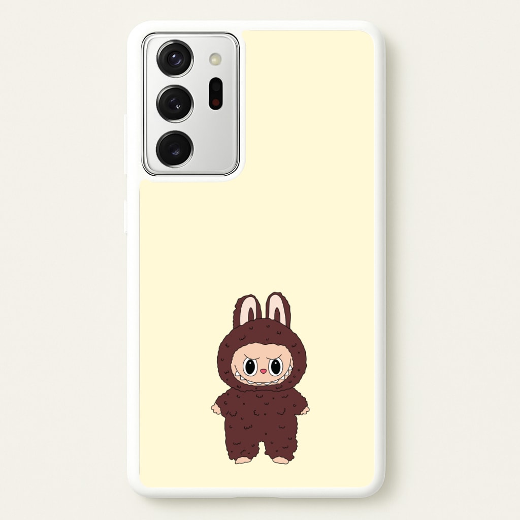 Cute Brown Monster  - Plushy Phone Case for Galaxy Note 20 Ultra