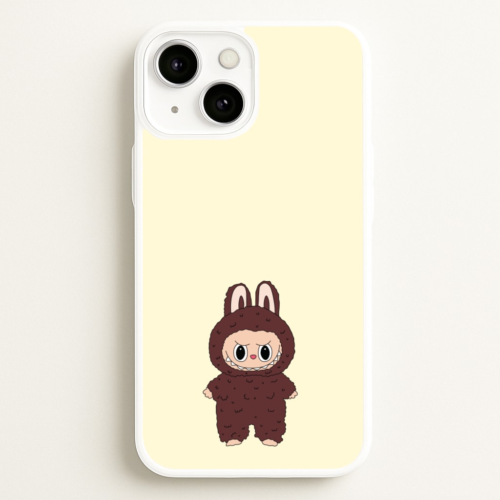 Cute Brown Monster  - Plushy Phone Case for iPhone 13