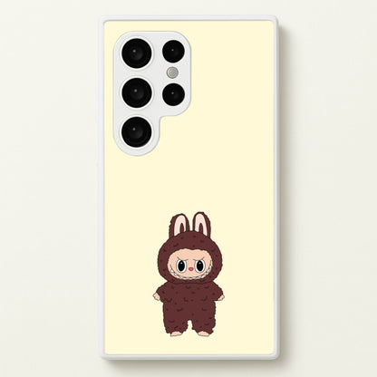 Cute Brown Monster  - Plushy Phone Case for Galaxy S24 Ultra
