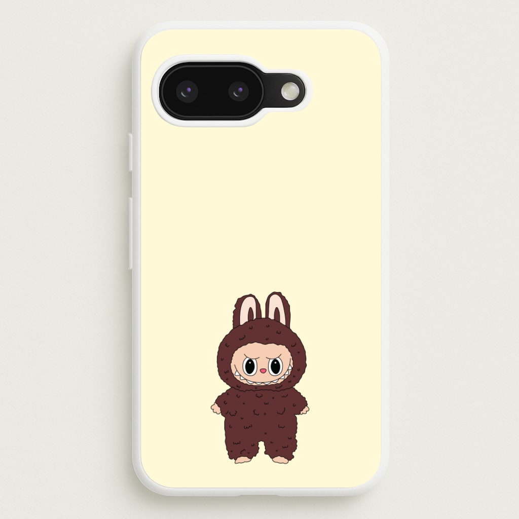 Cute Brown Monster  - Plushy Phone Case for Google Pixel 9a