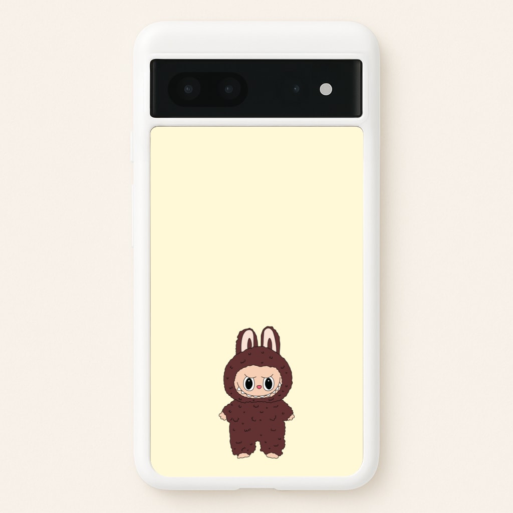 Cute Brown Monster  - Plushy Phone Case for Google Pixel 7
