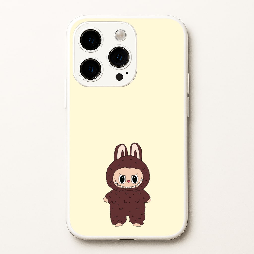 Cute Brown Monster  - Plushy Phone Case for iPhone 15 Pro Max
