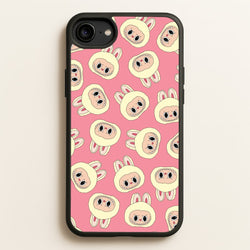 Cute Cream Monster Face Pattern  - Plushy Phone Case for iPhone 6 / 7 / 8 / SE
