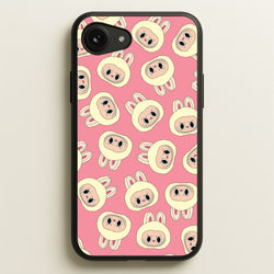 Cute Cream Monster Face Pattern  - Plushy Phone Case for iPhone 16e