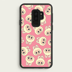 Cute Cream Monster Face Pattern  - Plushy Phone Case for Galaxy S9 Plus