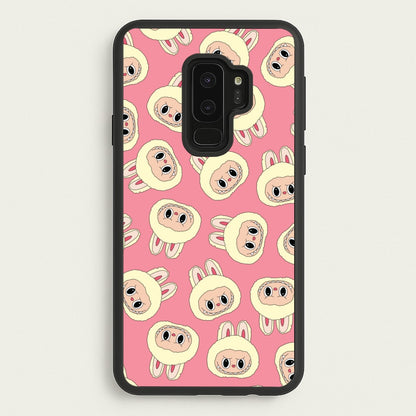 Cute Cream Monster Face Pattern  - Plushy Phone Case for Galaxy S9 Plus