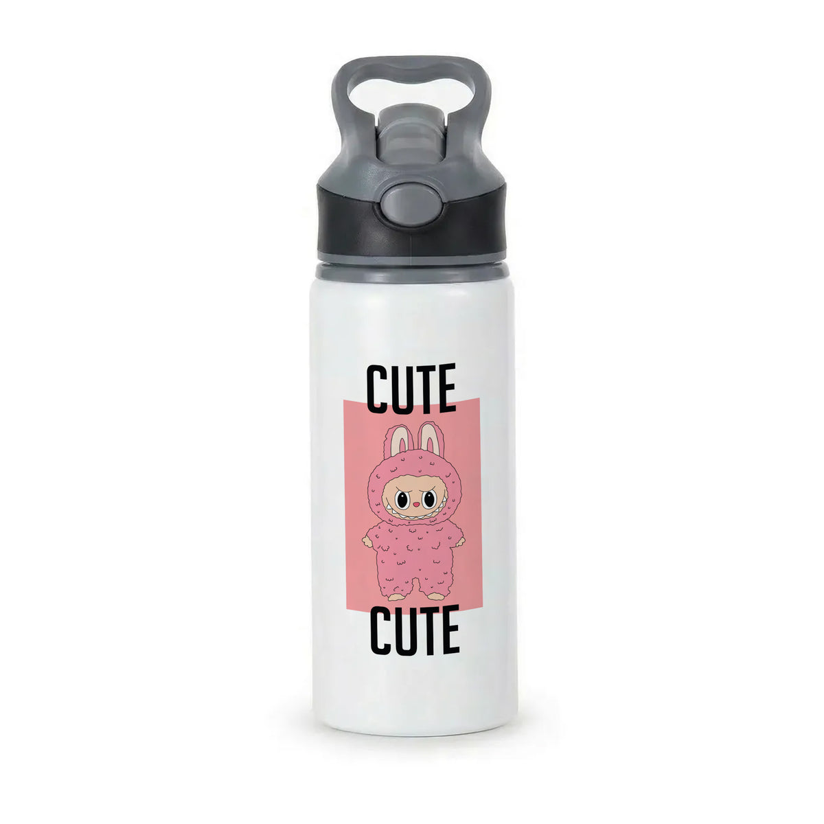 Cute Pink Monster Active Water Bottle