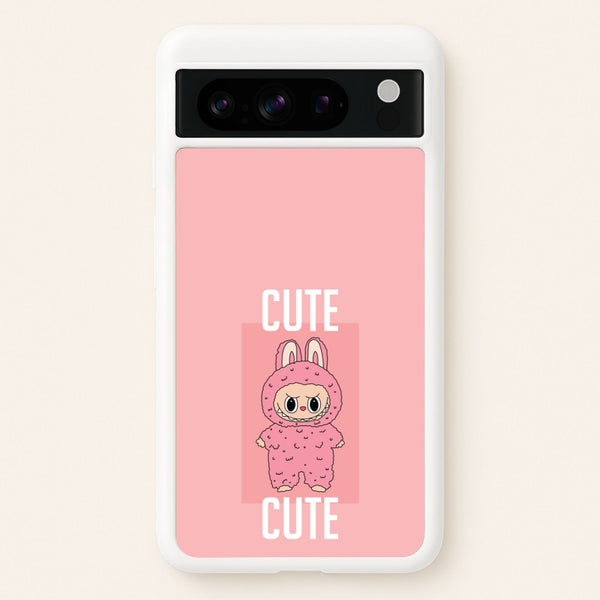 Cute Pink Monster  - Plushy Phone Case for Google Pixel 8 Pro