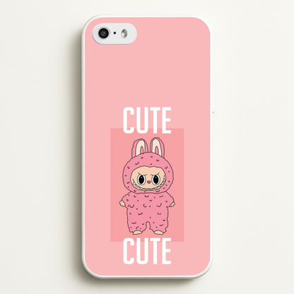 Cute Pink Monster  - Plushy Phone Case for iPhone 5 / 5s / SE 2016
