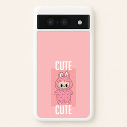 Cute Pink Monster  - Plushy Phone Case for Google Pixel 8