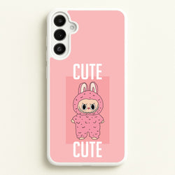 Cute Pink Monster  - Plushy Phone Case for Galaxy A36