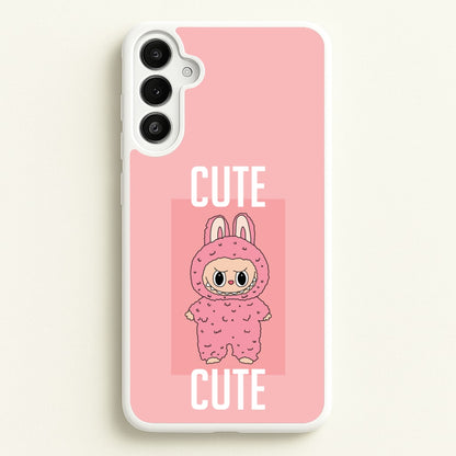 Cute Pink Monster  - Plushy Phone Case for Galaxy A36