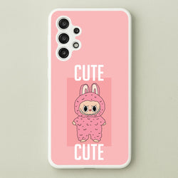Cute Pink Monster  - Plushy Phone Case for Galaxy A13