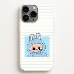 Cute Blue Notebook Monster Phone Case