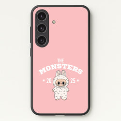Cute Monster 2025 Pink  - Plushy Phone Case for Galaxy S25 Plus