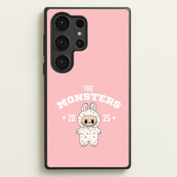 Cute Monster 2025 Pink  - Plushy Phone Case for Galaxy S25 Ultra