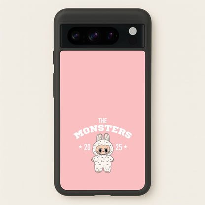 Cute Monster 2025 Pink  - Plushy Phone Case for Google Pixel 8 Pro