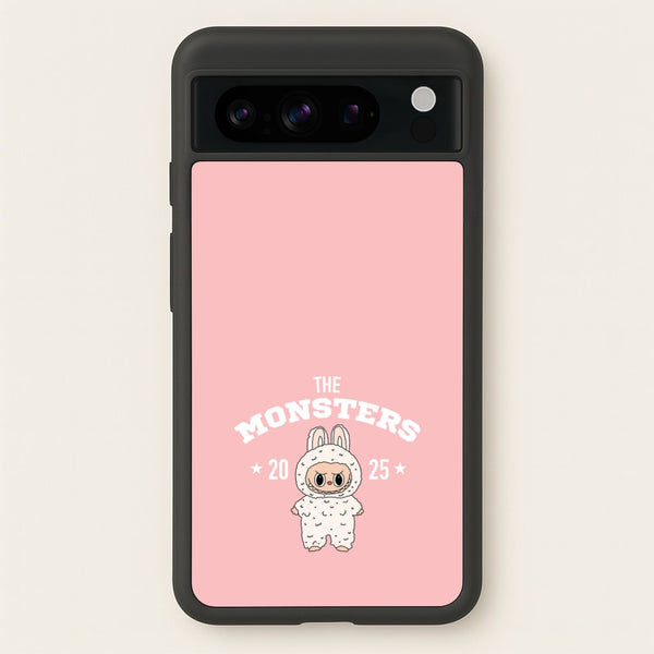 Cute Monster 2025 Pink  - Plushy Phone Case for Google Pixel 8 Pro