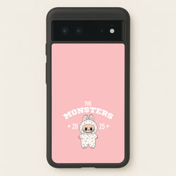 Cute Monster 2025 Pink  - Plushy Phone Case for Google Pixel 6