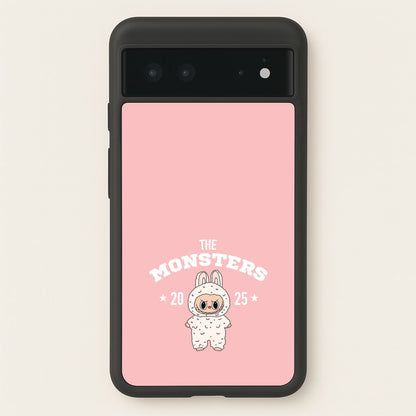 Cute Monster 2025 Pink  - Plushy Phone Case for Google Pixel 6