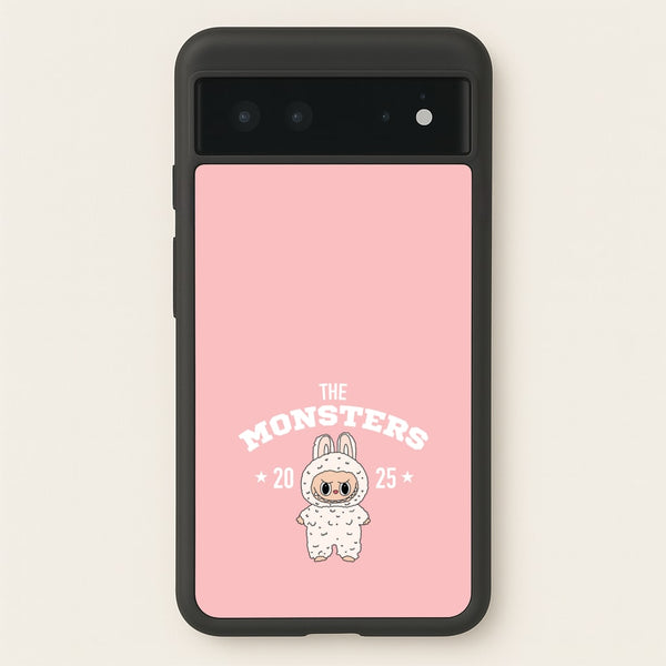 Cute Monster 2025 Pink  - Plushy Phone Case for Google Pixel 6