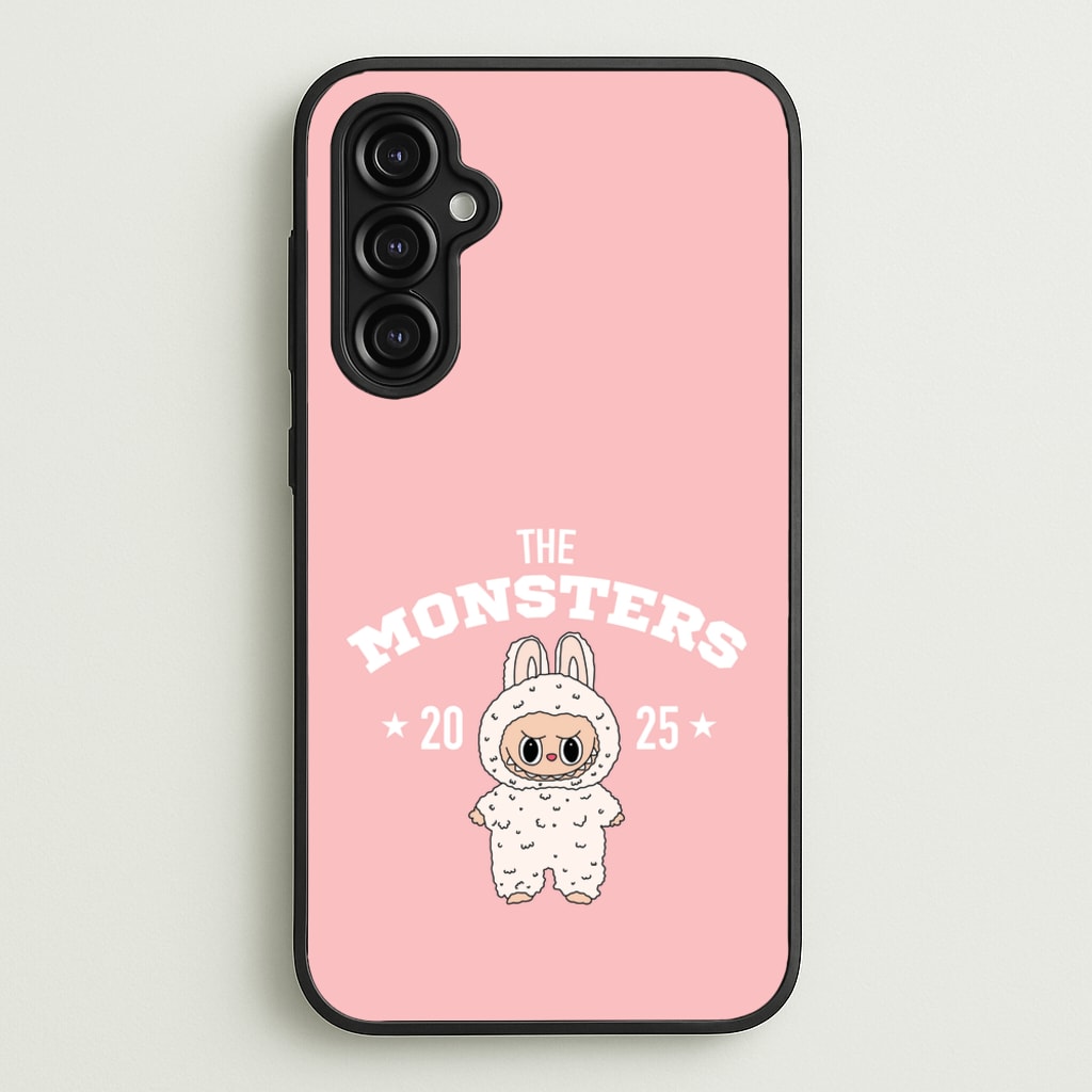 Cute Monster 2025 Pink  - Plushy Phone Case for Galaxy A14