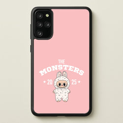 Cute Monster 2025 Pink  - Plushy Phone Case for Galaxy S20 Plus