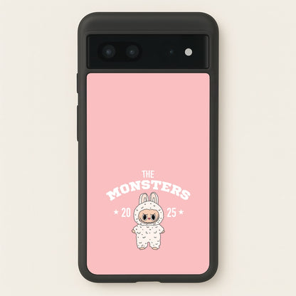 Cute Monster 2025 Pink  - Plushy Phone Case for Google Pixel 7