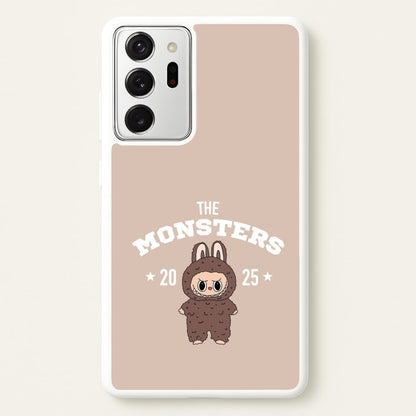 Cute Monster 2025 Biege  - Plushy Phone Case for Galaxy Note 20 Ultra