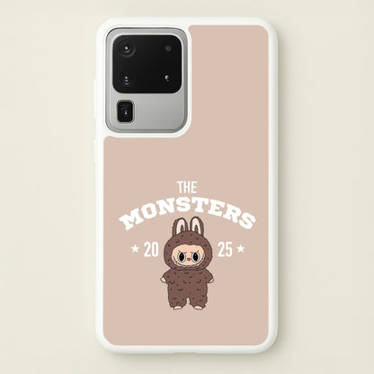 Cute Monster 2025 Biege  - Plushy Phone Case for Galaxy S20 Ultra