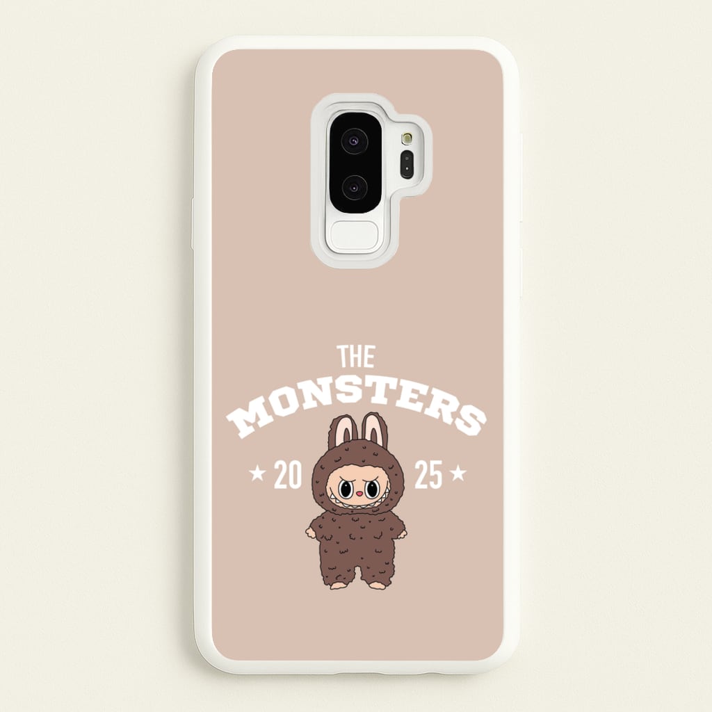 Cute Monster 2025 Biege  - Plushy Phone Case for Galaxy S9 Plus