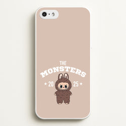 Cute Monster 2025 Biege  - Plushy Phone Case for iPhone 5 / 5s / SE 2016