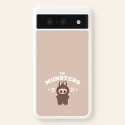 Cute Monster 2025 Biege  - Plushy Phone Case for Google Pixel 8