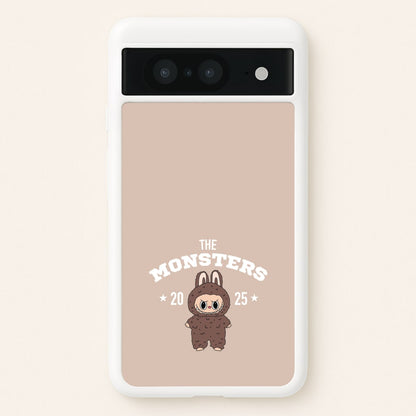 Cute Monster 2025 Biege  - Plushy Phone Case for Google Pixel 8