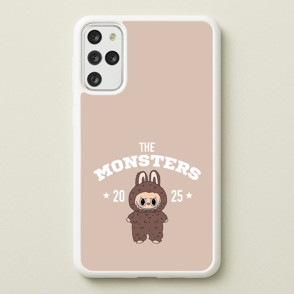 Cute Monster 2025 Biege  - Plushy Phone Case for Galaxy S20 Plus