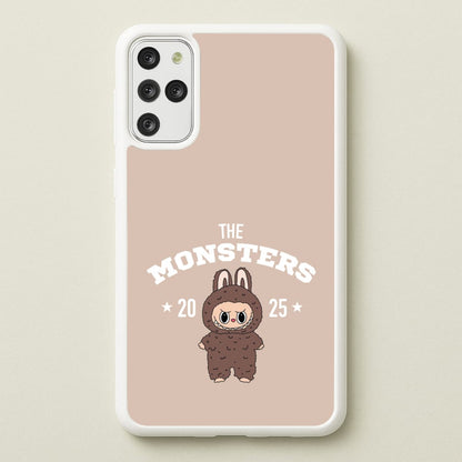 Cute Monster 2025 Biege  - Plushy Phone Case for Galaxy S20 Plus