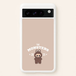 Cute Monster 2025 Biege  - Plushy Phone Case for Google Pixel 8 Pro