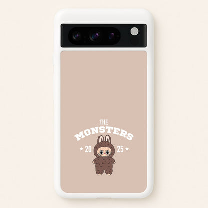 Cute Monster 2025 Biege  - Plushy Phone Case for Google Pixel 8 Pro