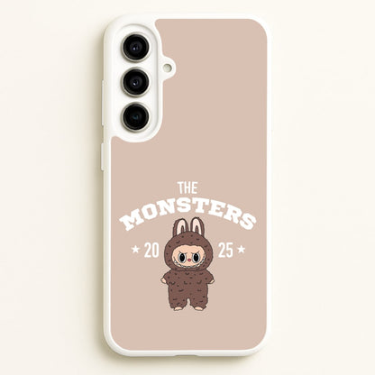 Cute Monster 2025 Biege  - Plushy Phone Case for Galaxy A56
