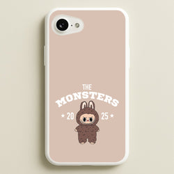 Cute Monster 2025 Biege  - Plushy Phone Case for iPhone 16e