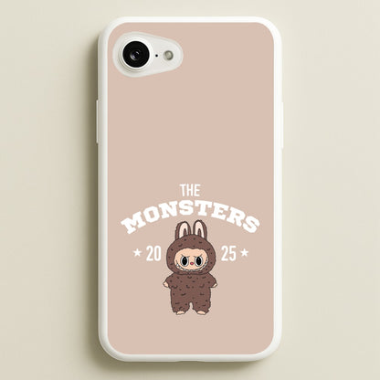 Cute Monster 2025 Biege  - Plushy Phone Case for iPhone 16e