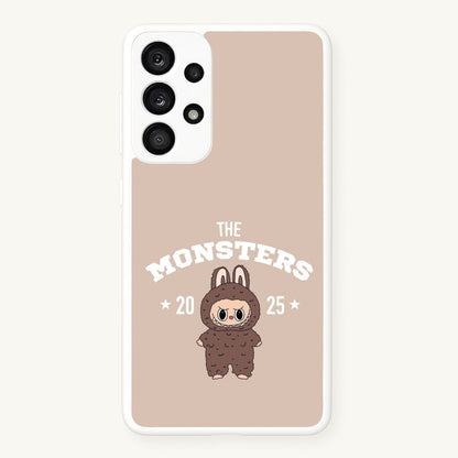 Cute Monster 2025 Biege  - Plushy Phone Case for Galaxy A53