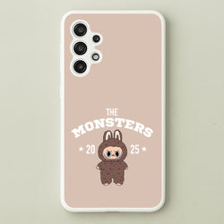Cute Monster 2025 Biege  - Plushy Phone Case for Galaxy A13