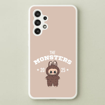Cute Monster 2025 Biege  - Plushy Phone Case for Galaxy A13