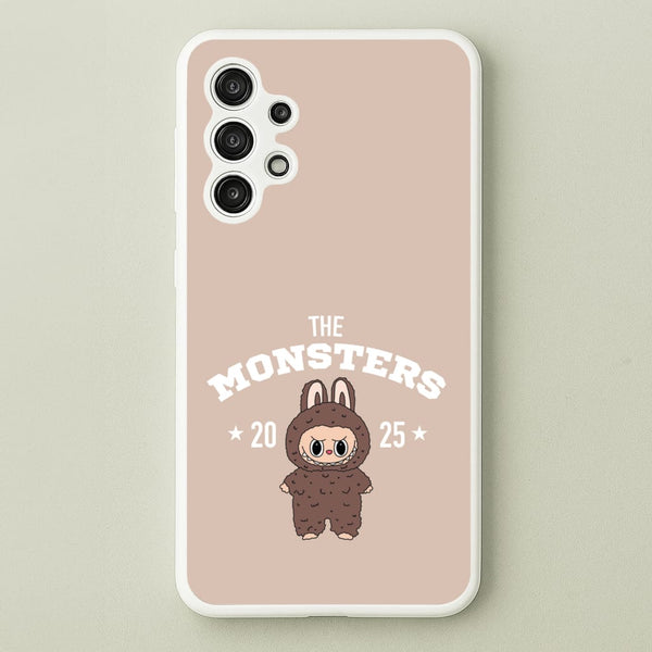 Cute Monster 2025 Biege  - Plushy Phone Case for Galaxy A13