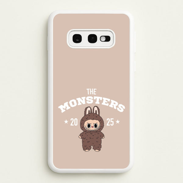 Cute Monster 2025 Biege  - Plushy Phone Case for Galaxy S10e