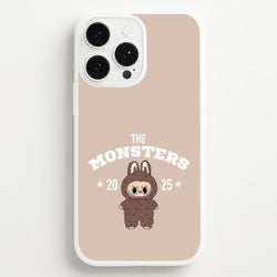 Cute Monster 2025 Biege  - Plushy Phone Case for iPhone 13 Pro Max
