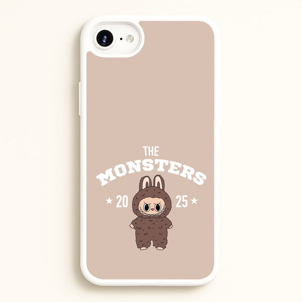 Cute Monster 2025 Biege  - Plushy Phone Case for iPhone 6 / 7 / 8 / SE